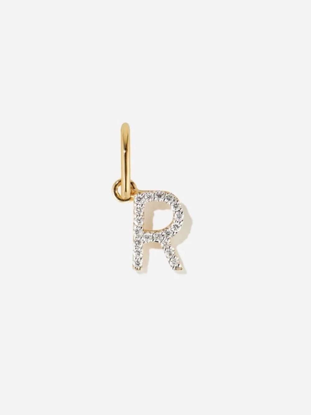 BRUNA THE LABEL LAB-GROWN DIAMOND LETTER CHARM